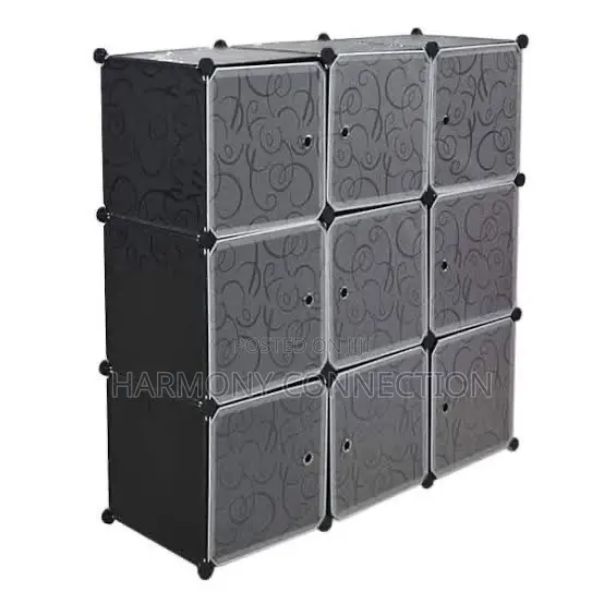 9-Cube DIY Plastic Wardrobe
