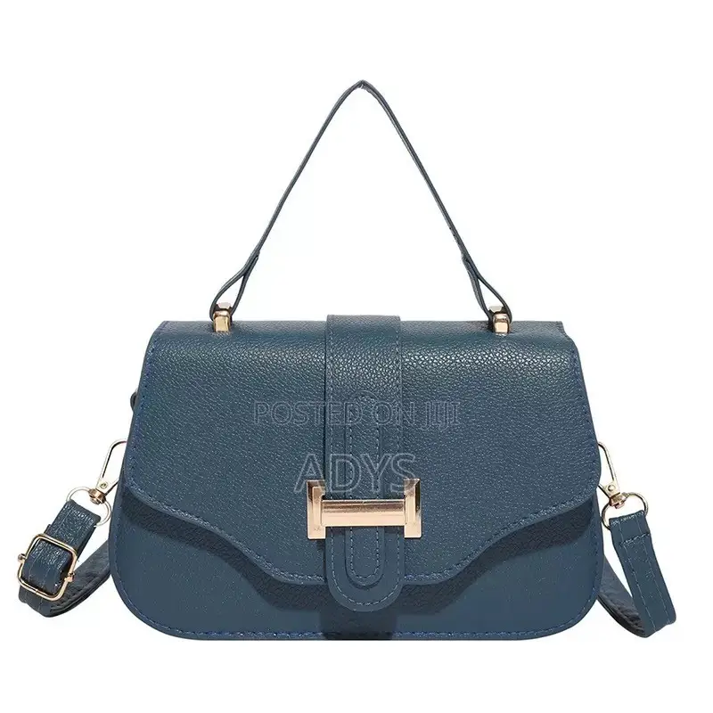 Blue Flap Crossbody Bag
