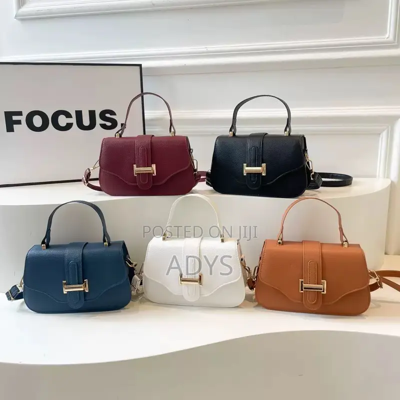 Blue Flap Crossbody Bag