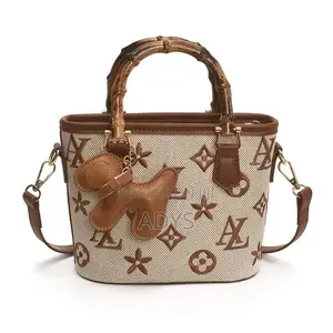 Monogram Bamboo Handle Bag