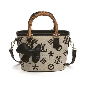 Monogram Bamboo Handle Bag