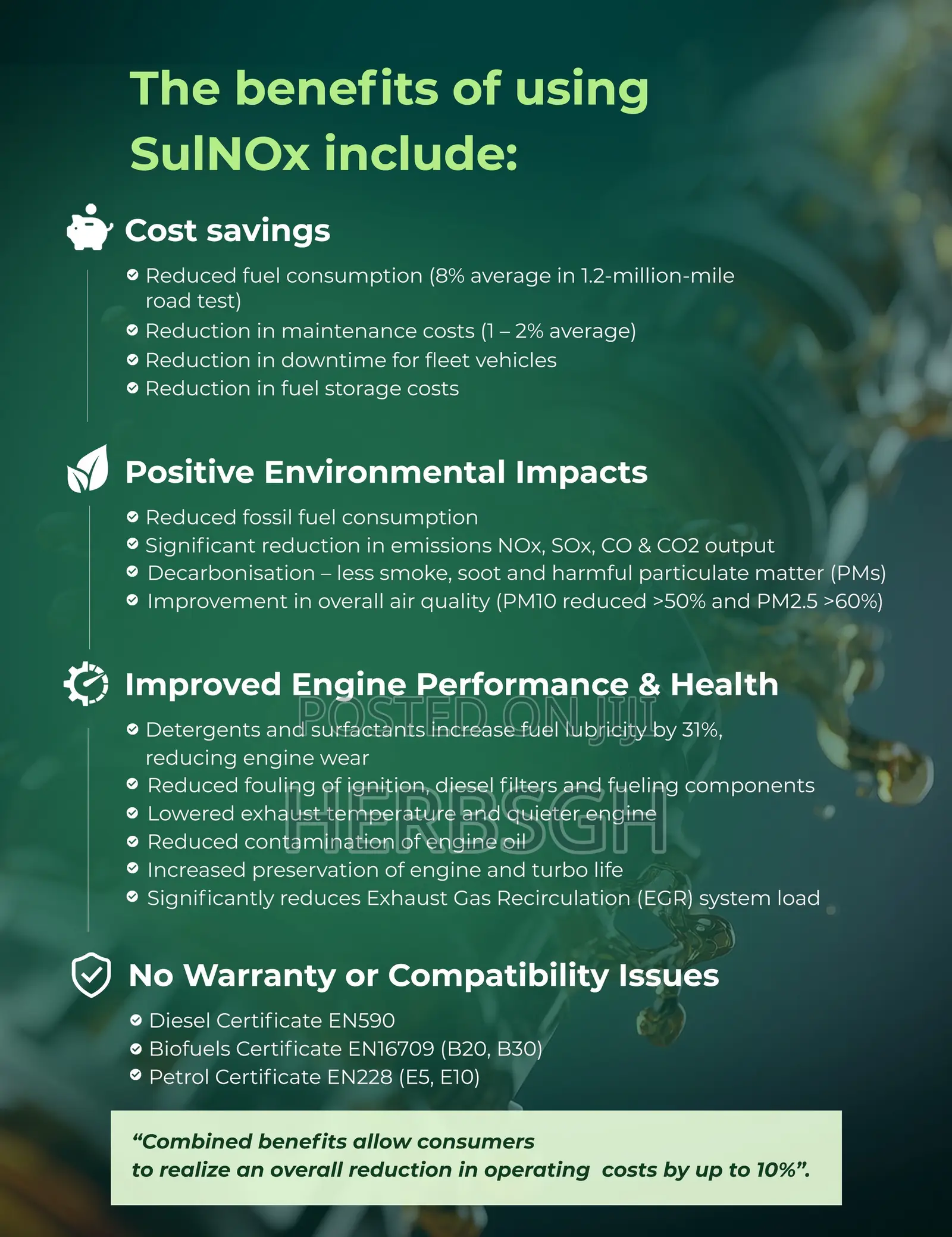 Sulnox Eco Fuel Conditioner | Petrol and Diesel Additive
