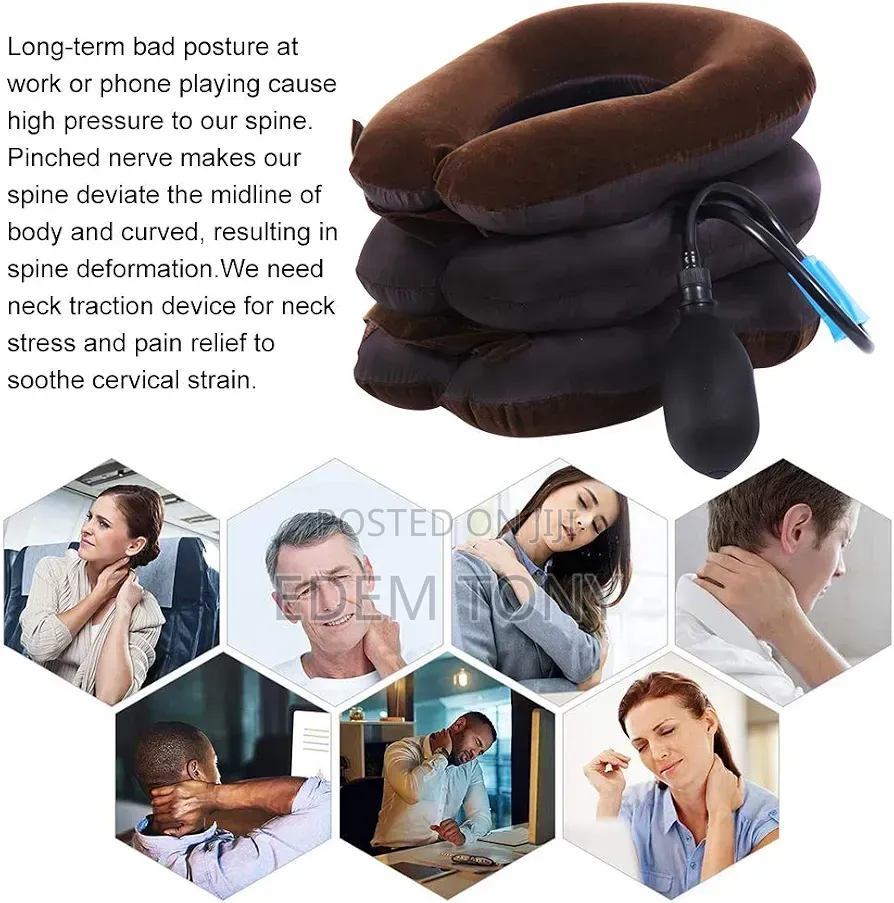 Neck Stretcher: Neck Back Relief- Inflatable Air Cervical Traction