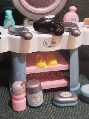 Interactive Doll and Dressing Table With Accessories