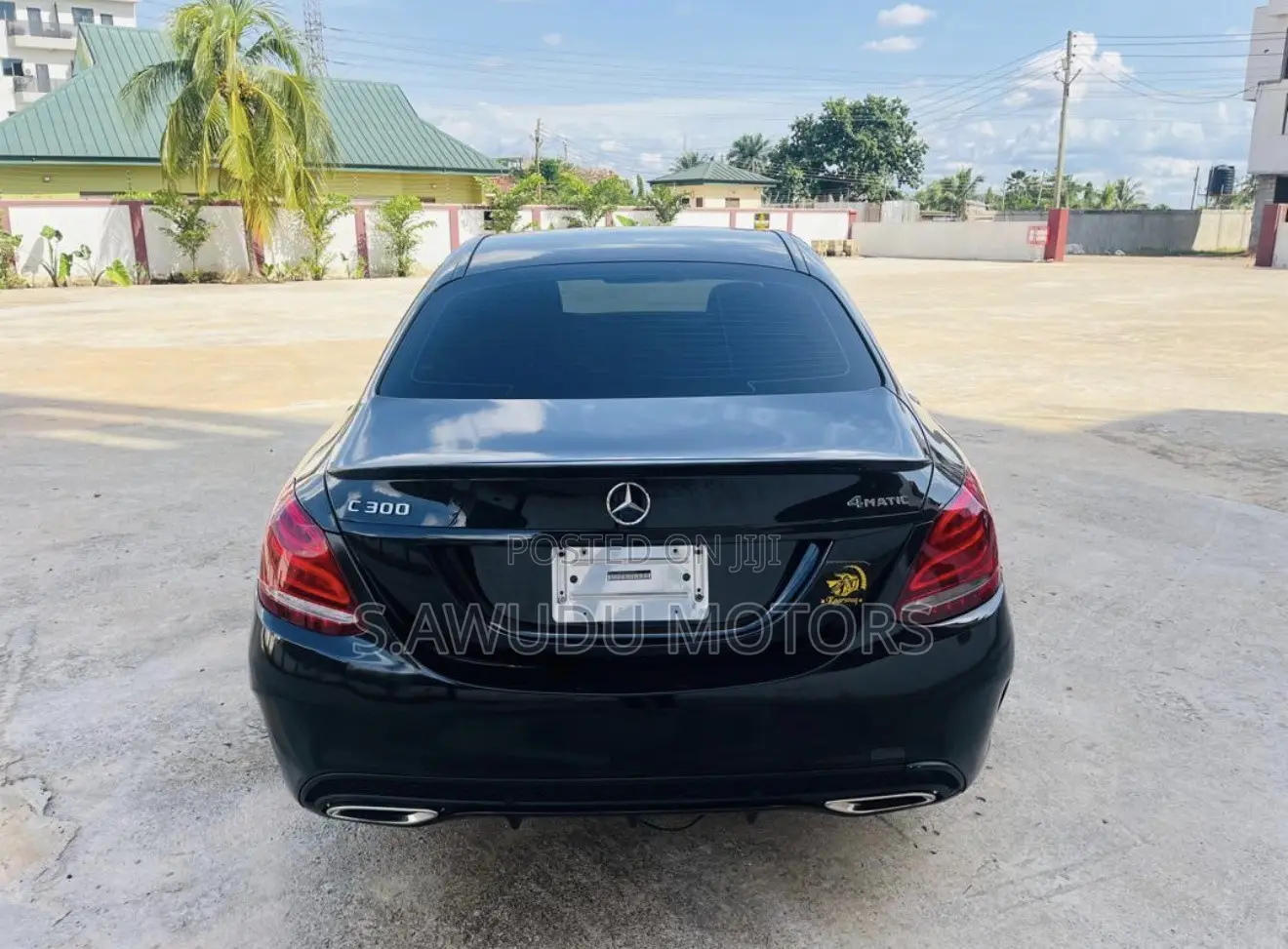 Mercedes-Benz C300 Base 4Matic Sedan AWD (2.0L 4cyl 7A) 2017 Black