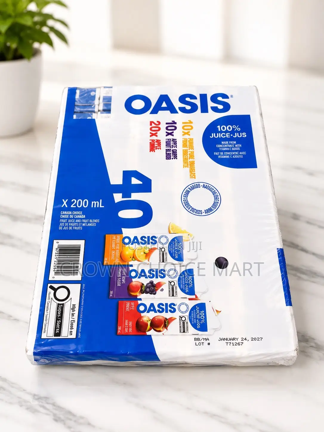 Oasis 100% Fruit Juice 40-Pack – Pure Wholesale Price!