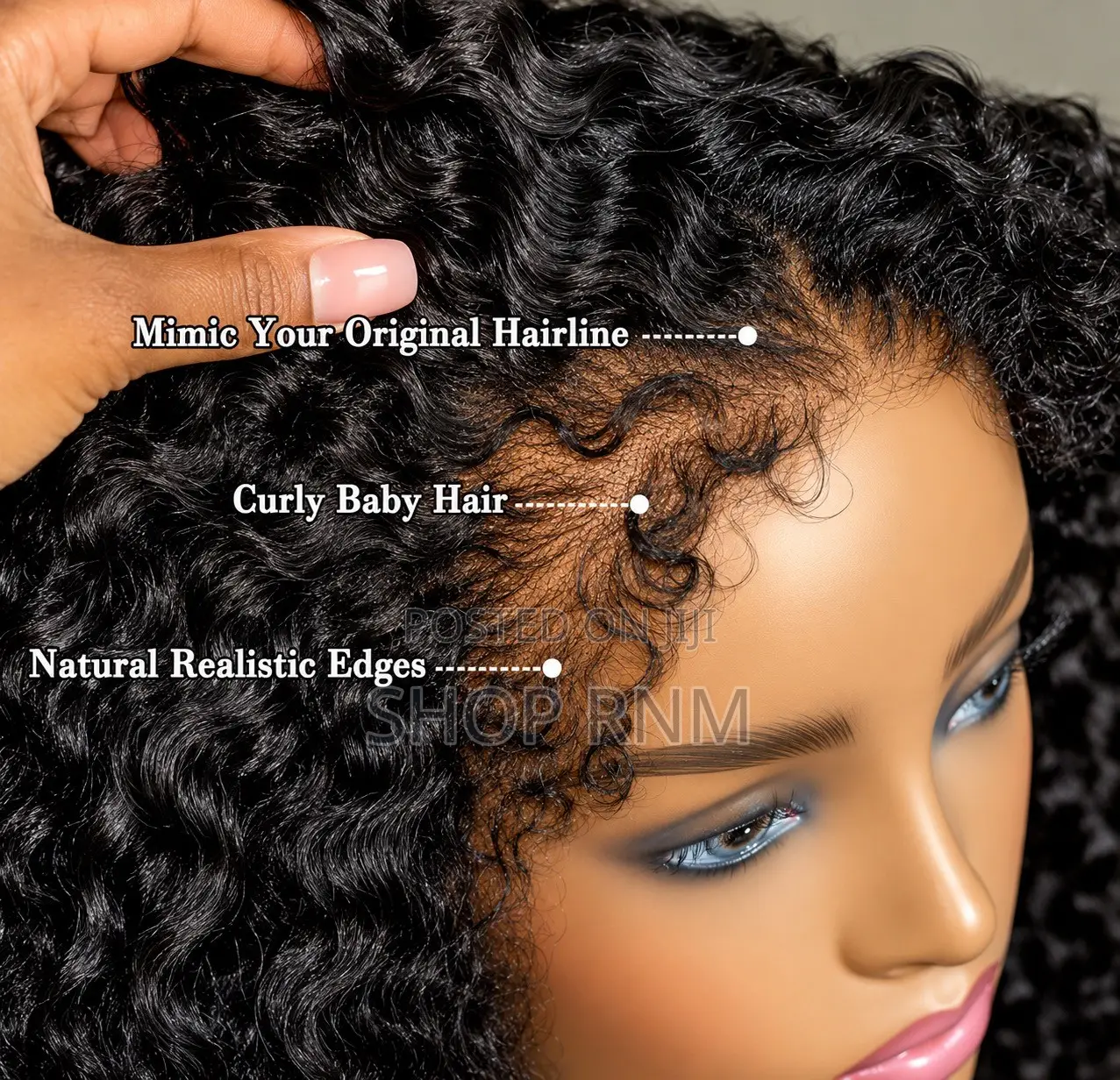 Kinky Hairline Frontal Wet Curls 14”