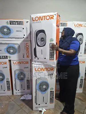 LONTOR CTL-CF041R – 12" Rechargeable Water Mist Fan Solar Fan