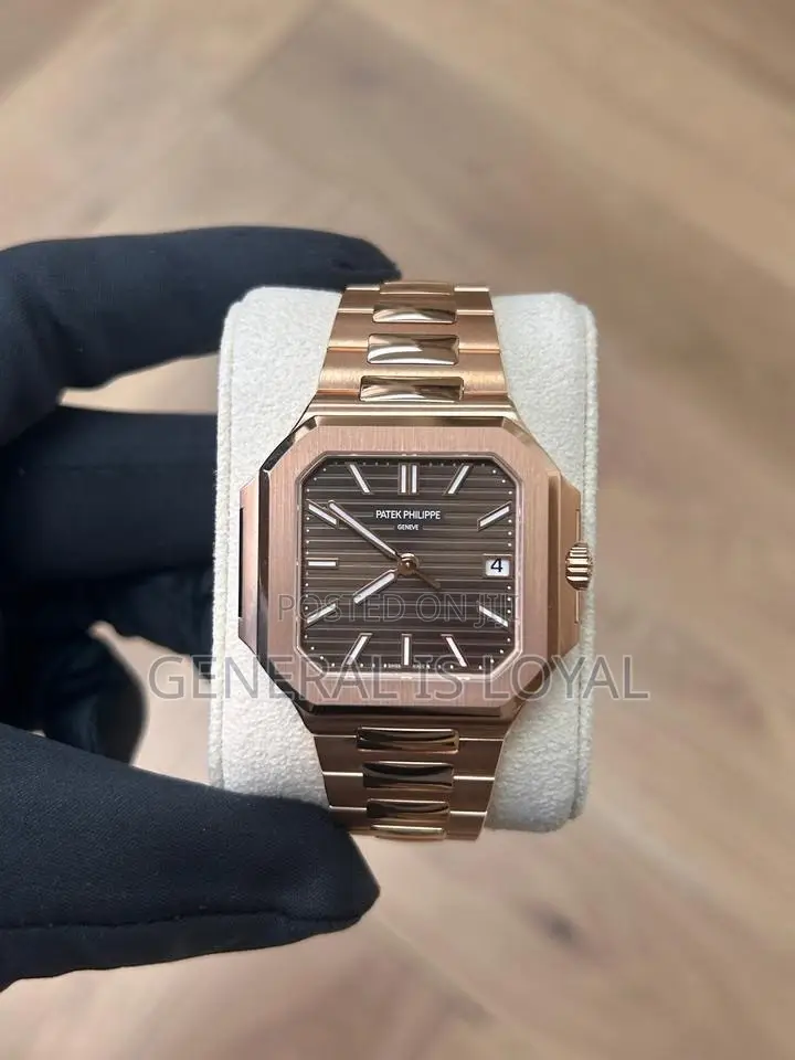 Patek Philippe Cubitus 7128/1r-001 Rose Goldsunburst Brown Dial.