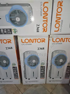 LONTOR CTL-CF040R – 12" Rechargeable Water Cooling Fan