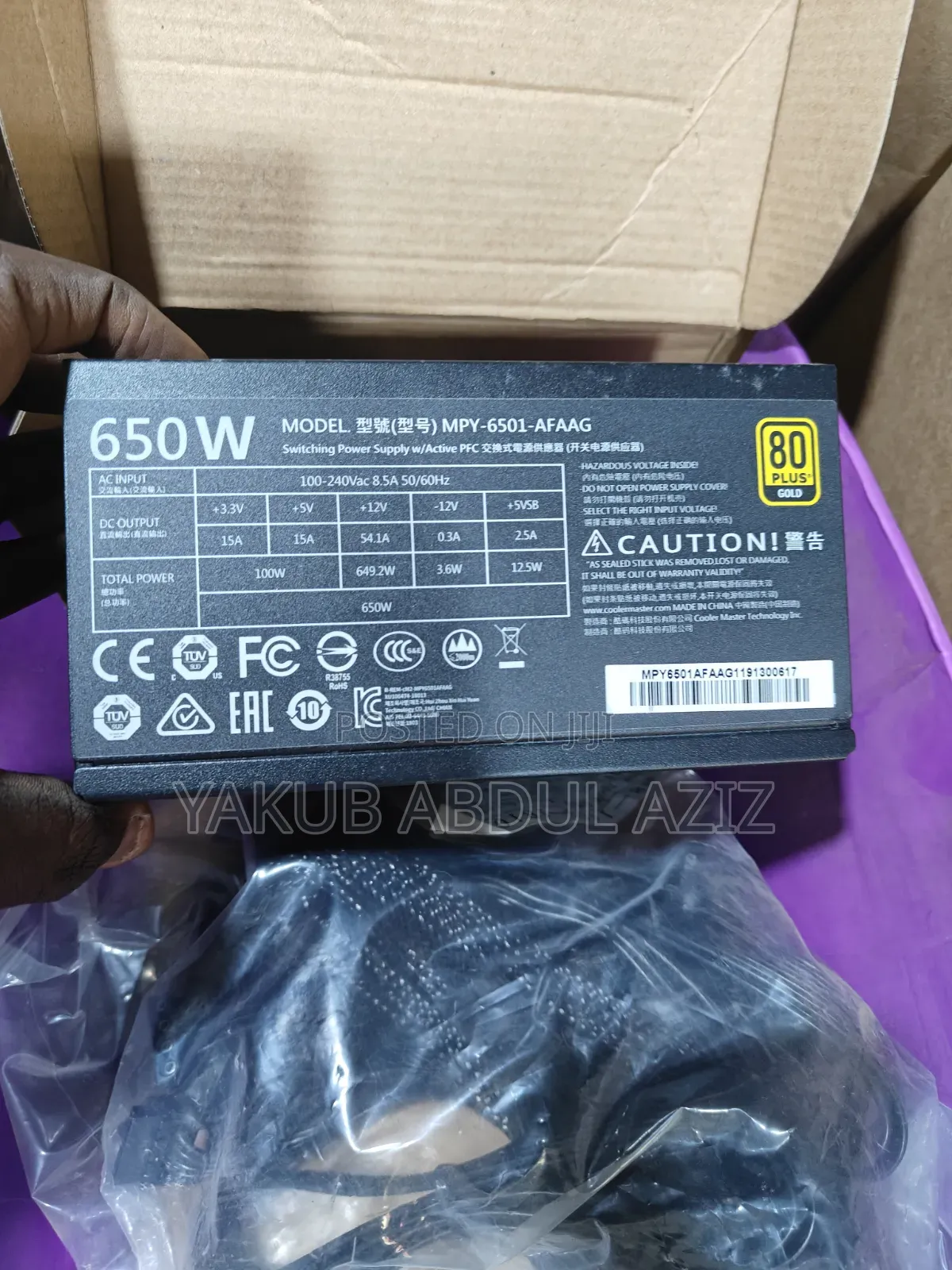 650w Gaming Power Supply New in Box
