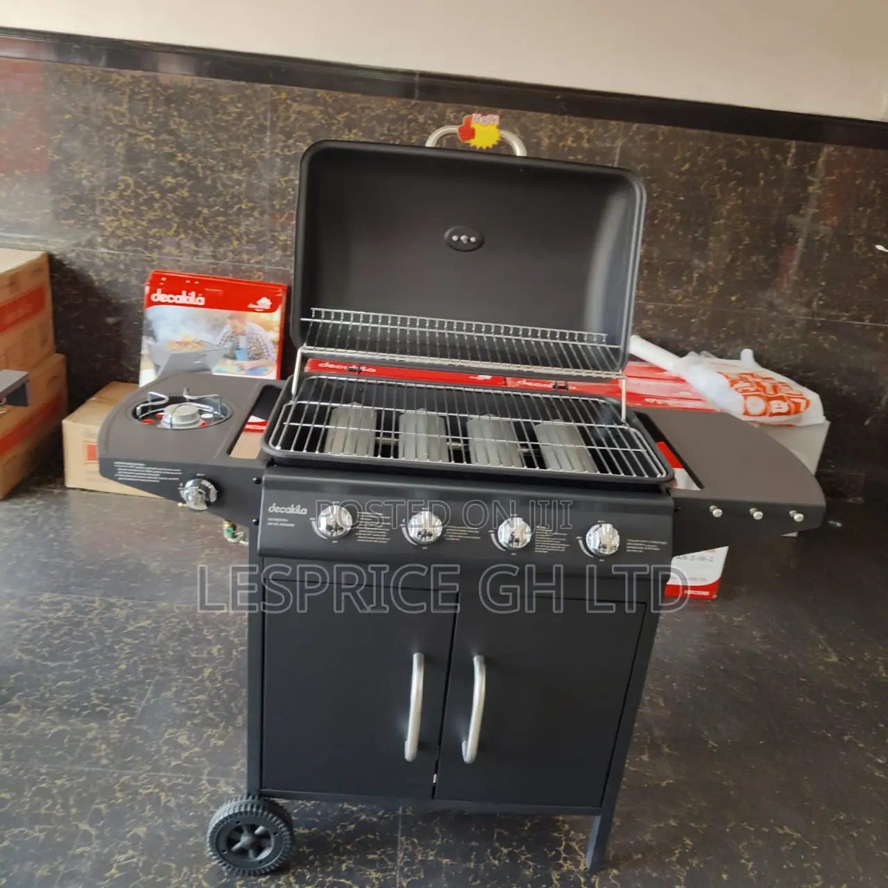 Ever Reliable 4 Burner Gas Barbecue Grill Stand From Decakila