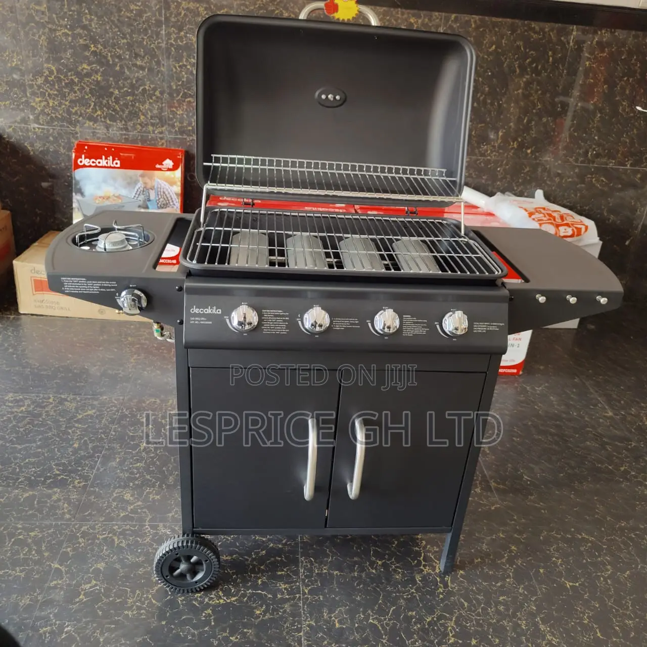 Classy High Grade 4 Burner Gas Barbecue Grill Stand From Decakila