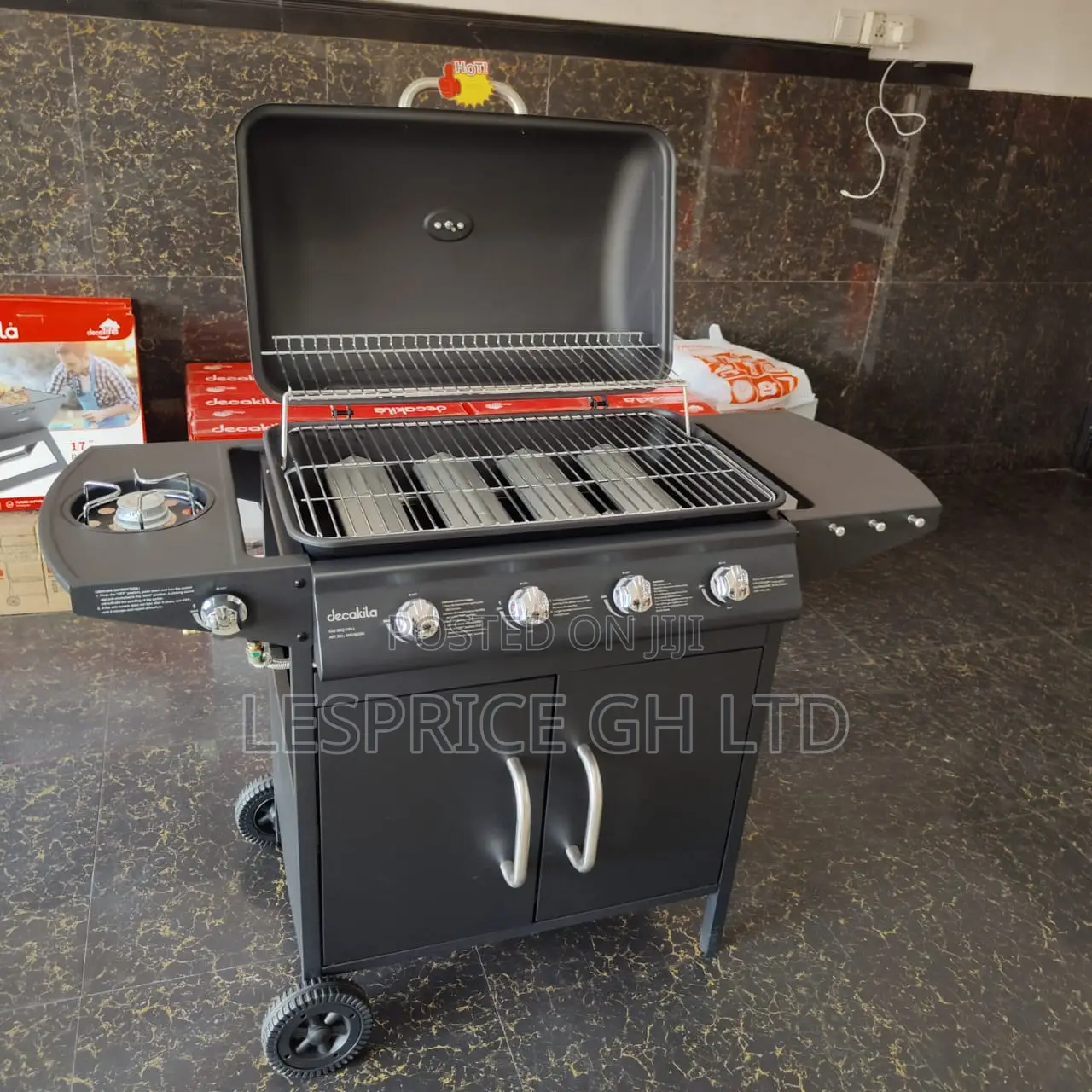 Classy High Grade 4 Burner Gas Barbecue Grill Stand From Decakila
