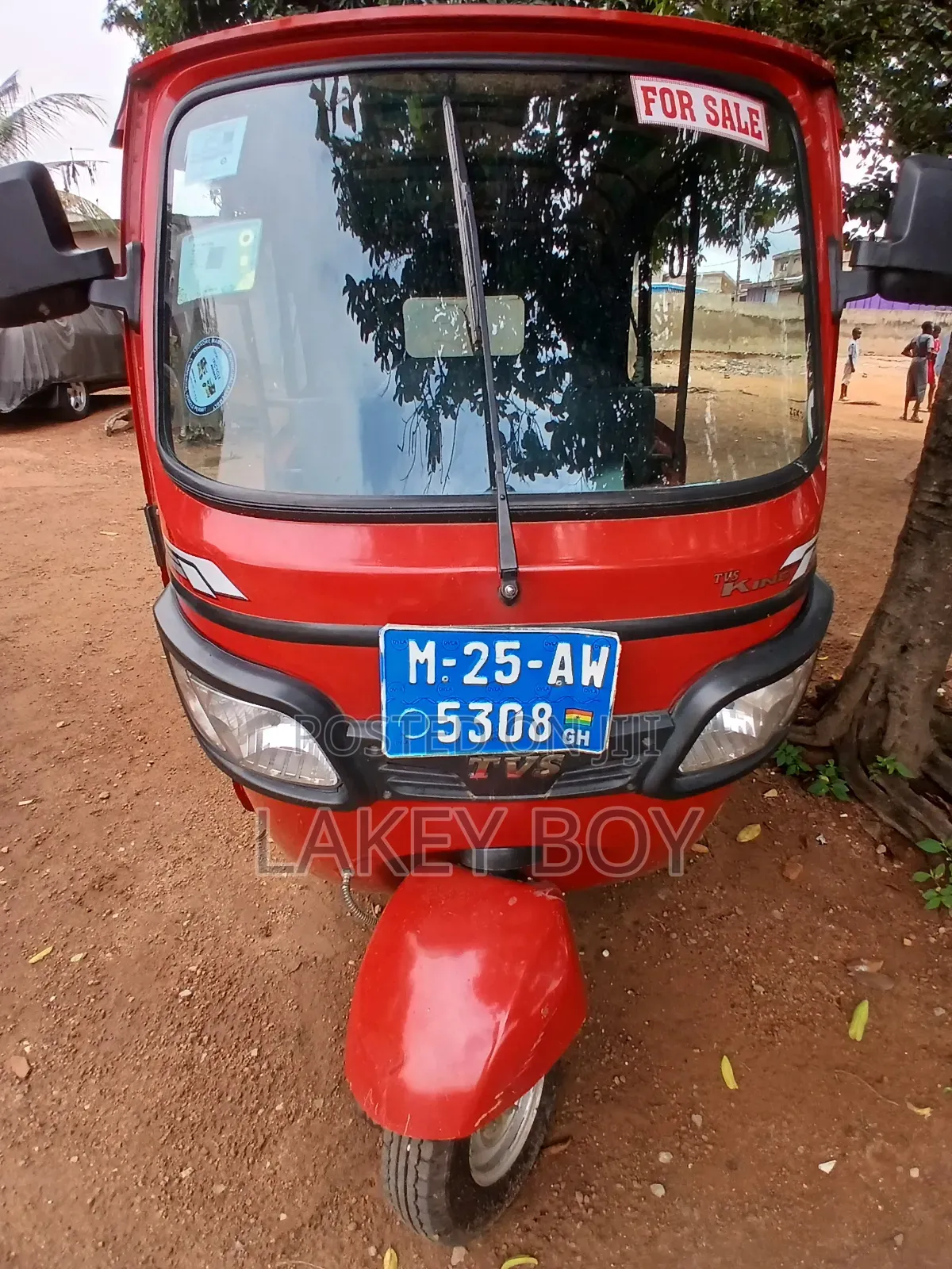 TVS King Deluxe Plus iTouch Start 2025 Red