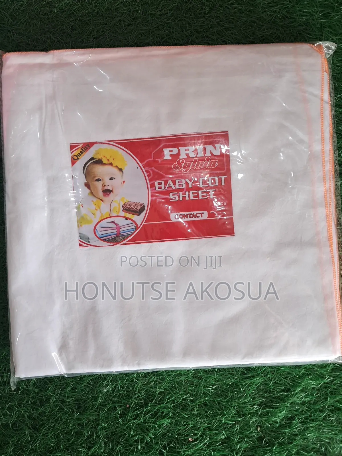 Baby White Cotsheet