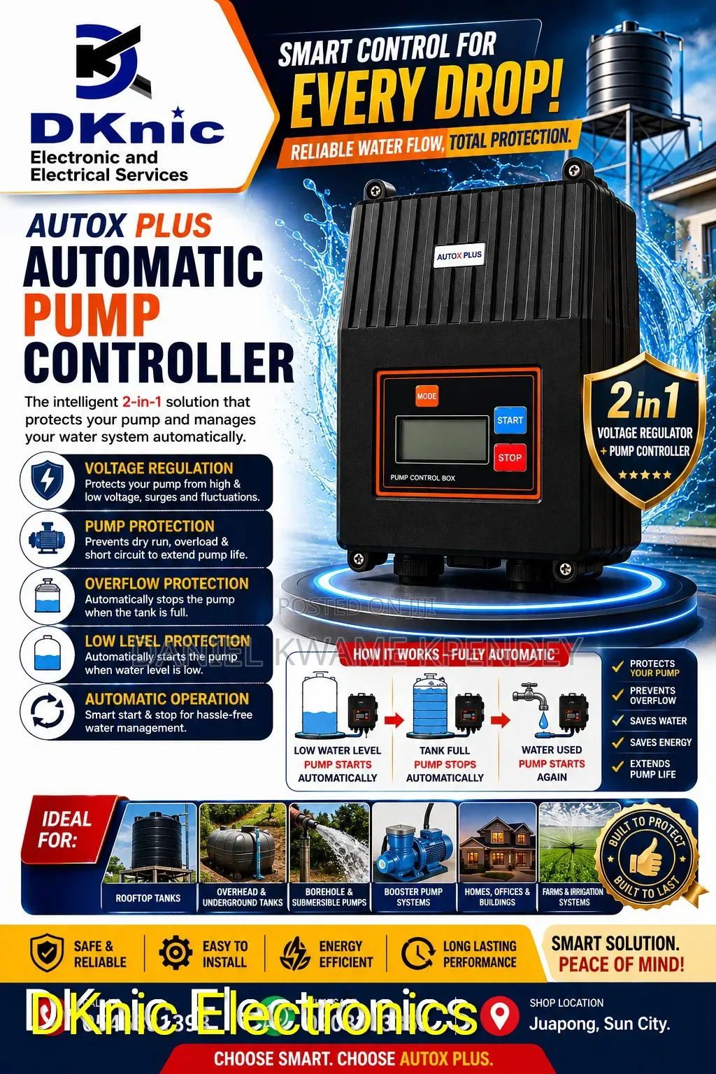 Automatic Water Pump Controller.