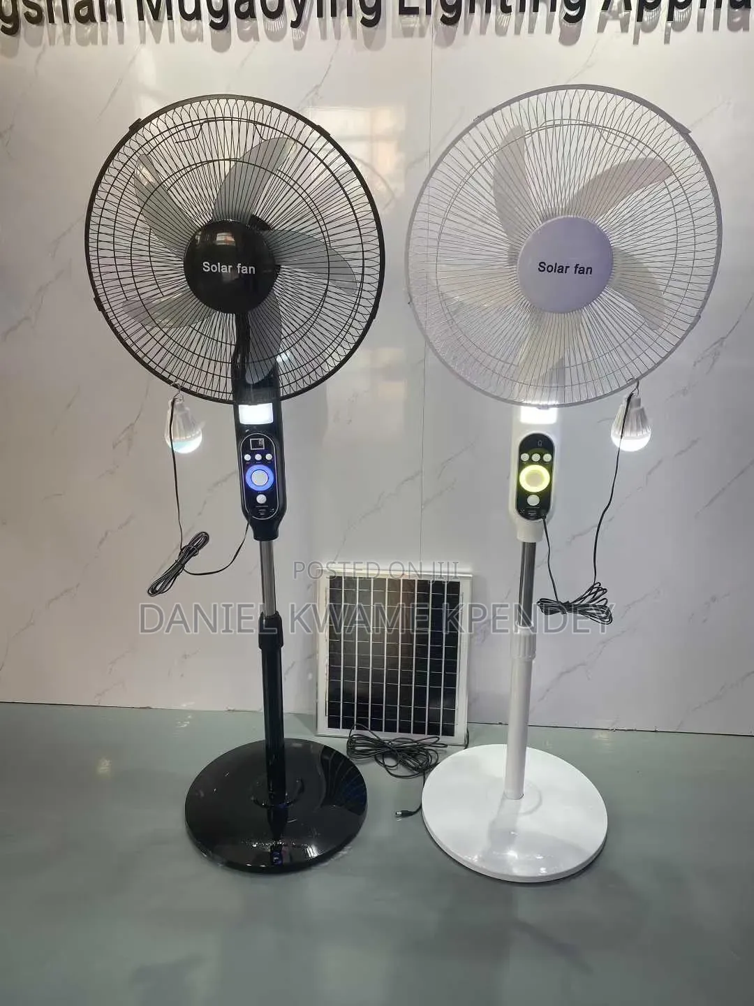 Solar Rechargeable Fan