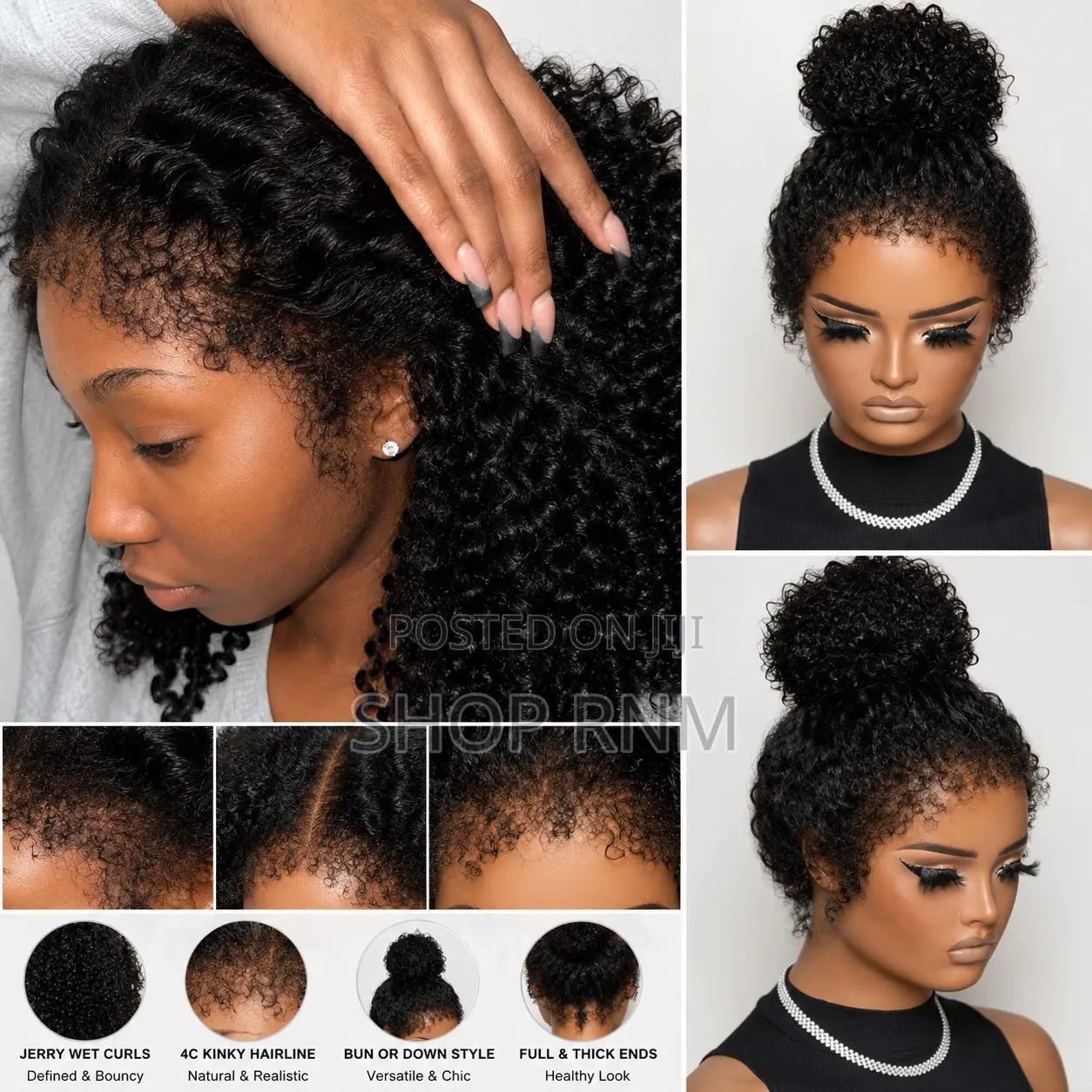 Kinky Hairline Frontal Wet Curls 14”