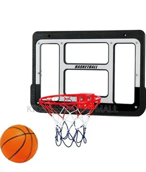 Basketball Metal Hoops With Board , Pump, Ball and Net