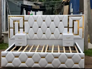 King Size Bed Frame and Side Drawer Available