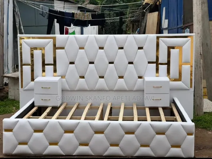 King Size Bed Frame and Side Drawer Available
