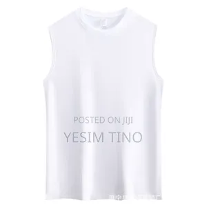 Plain Unisex Cotton T-Shirt and Sleeveless Shirt