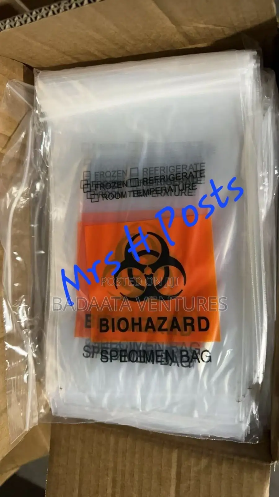 3-Place Biohazard Sample Bag(5×11")