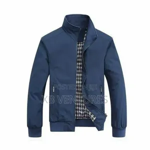 Solid Slim Fit Bomber Jacket