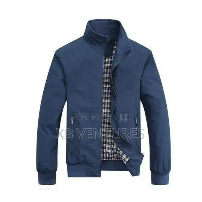 Solid Slim Fit Bomber Jacket