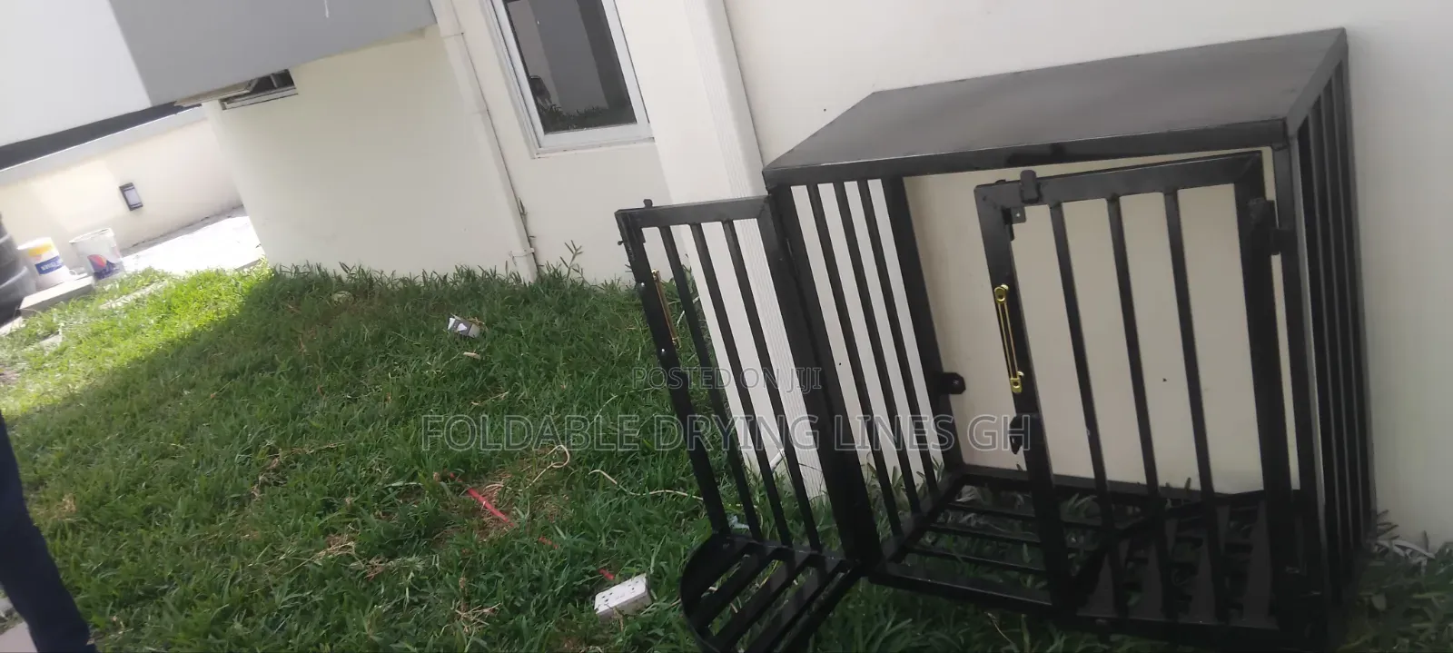 Double Swinging Door Gas Cylinder Cage