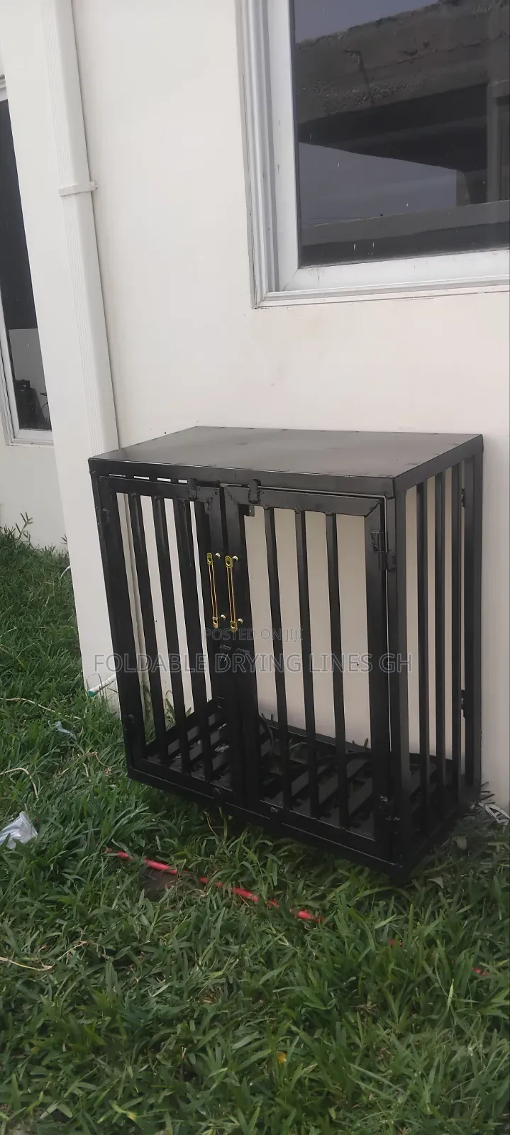 Double Swinging Door Gas Cylinder Cage