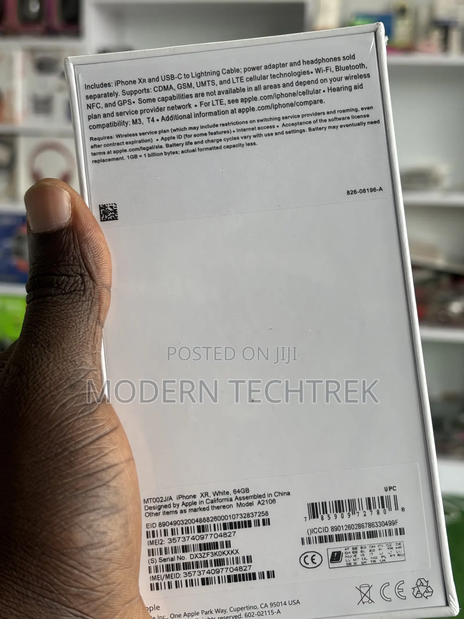 New Apple iPhone XR 64 GB White