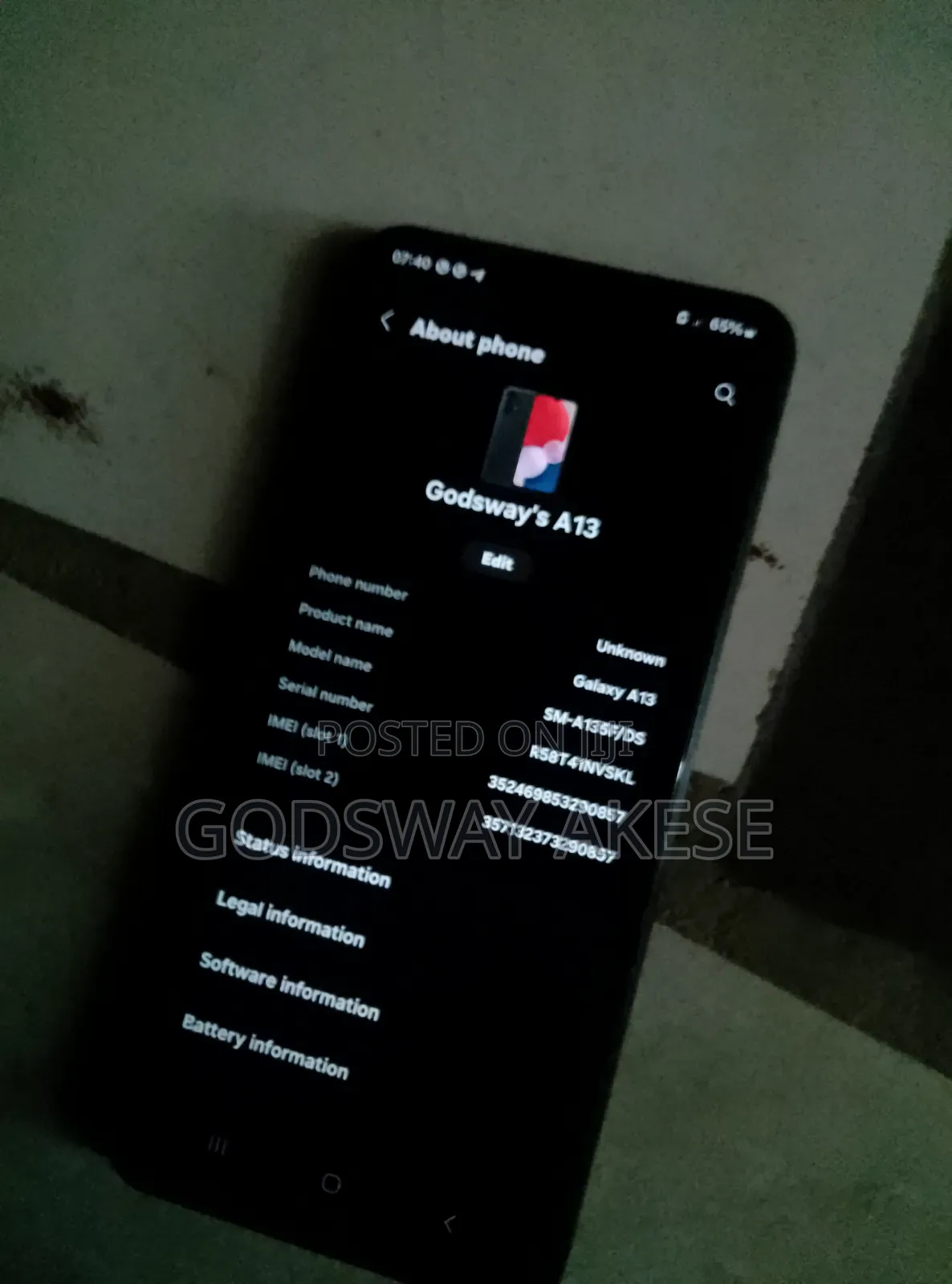 Samsung Galaxy A13 128 GB Gray