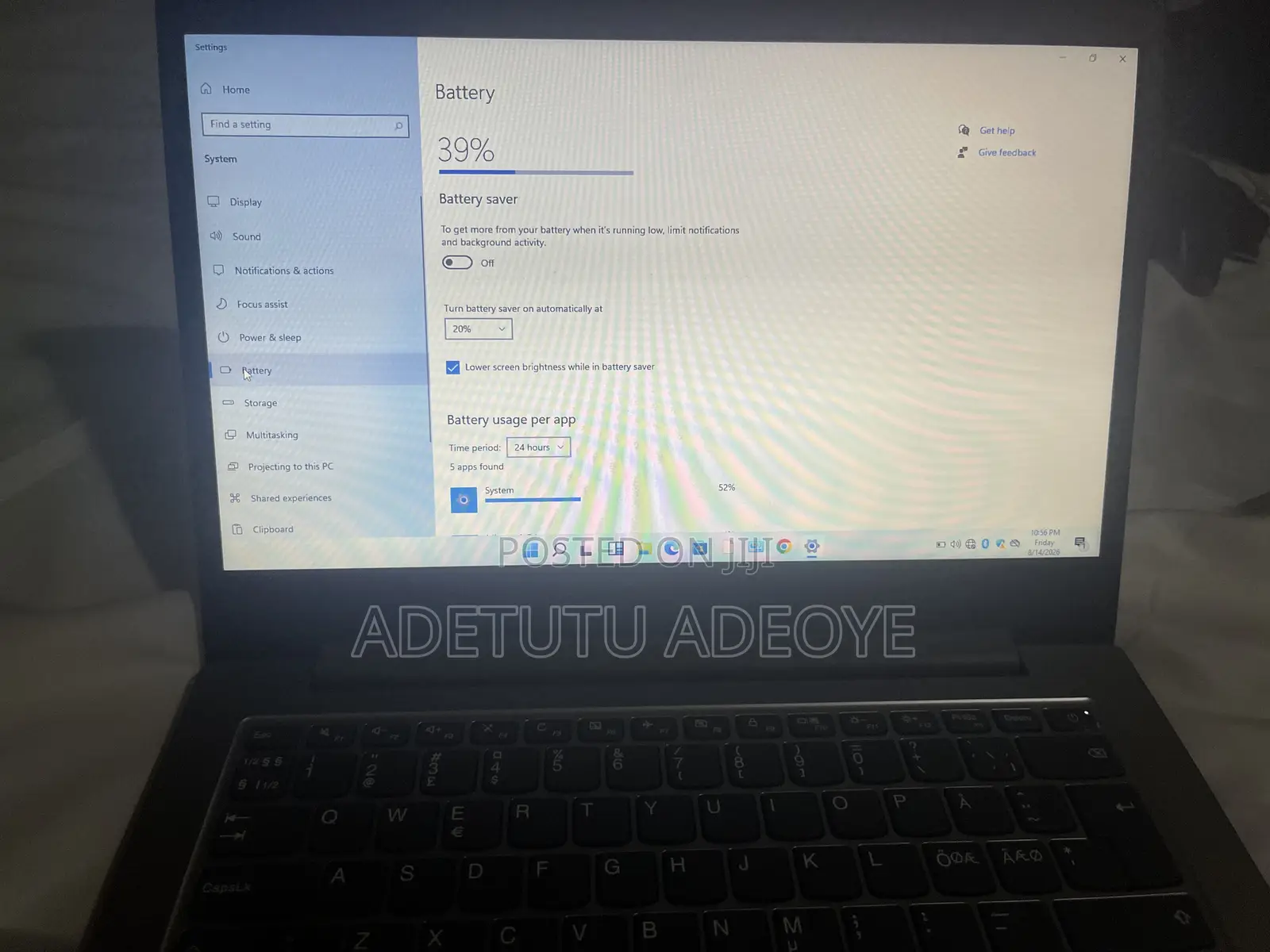 New Laptop Lenovo IdeaPad 1 4GB Intel SSD 60GB