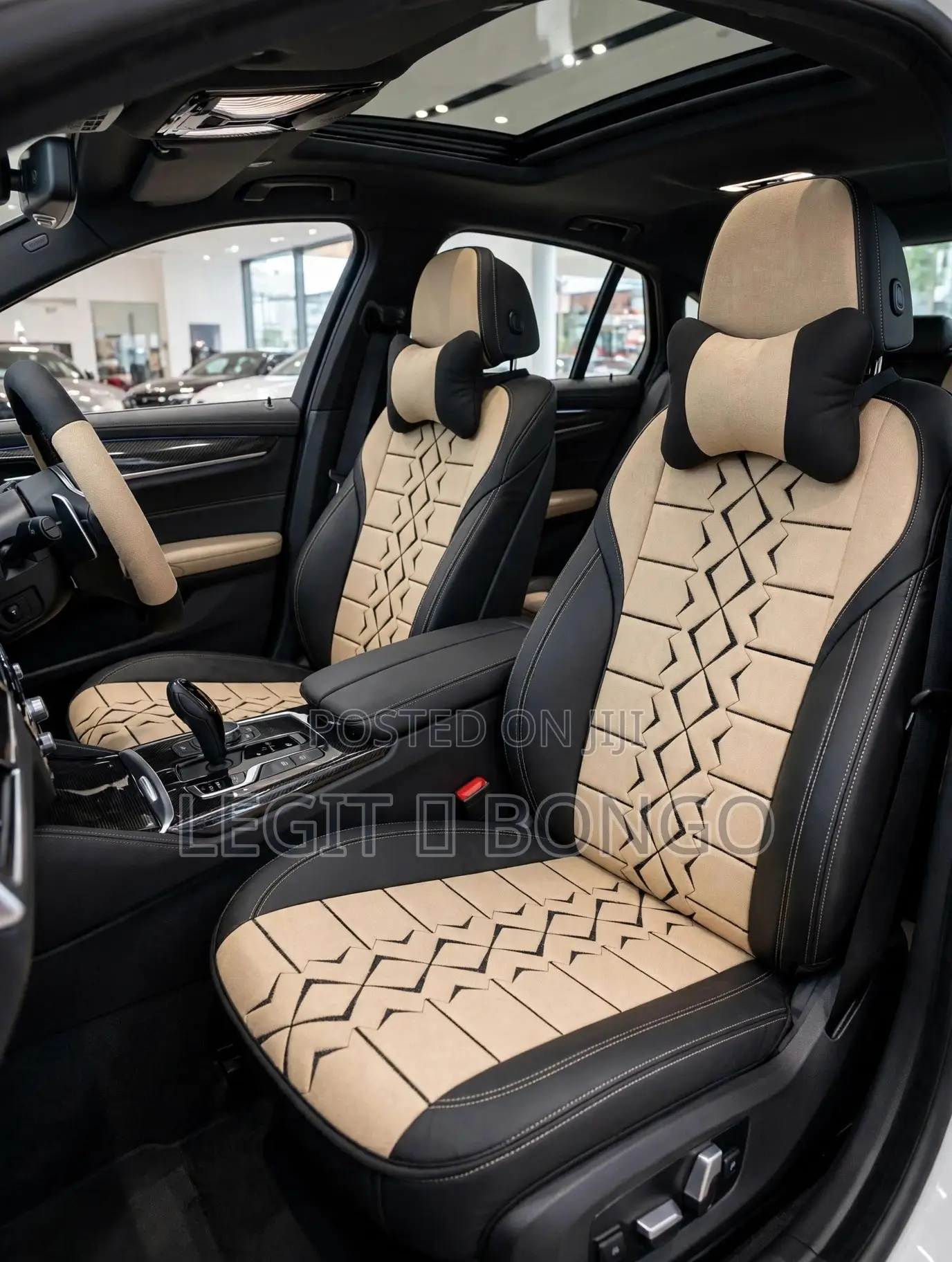 Half Leather Seat Cover for Salon Cars