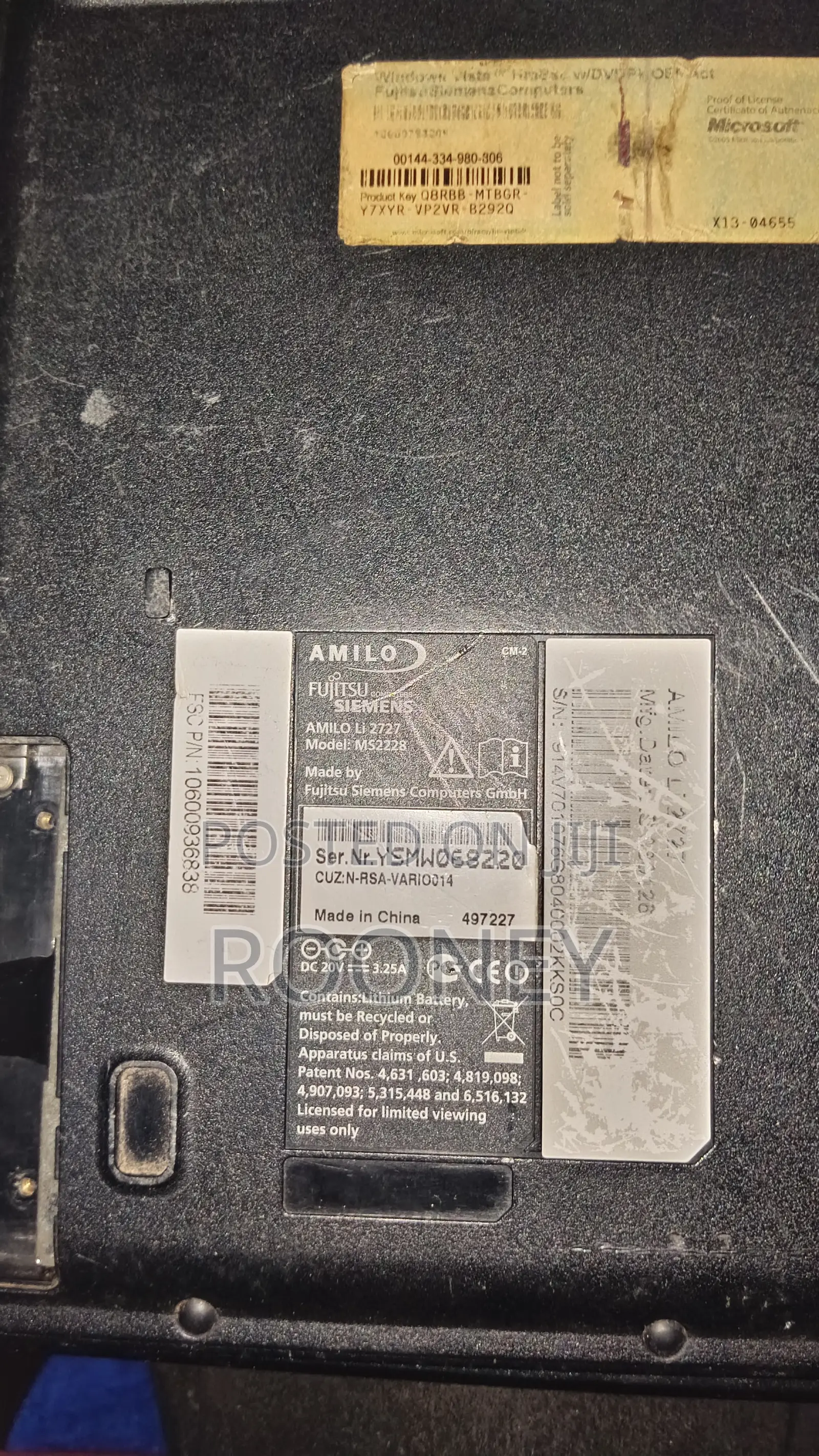 Laptop Fujitsu Amilo Li3710 40GB Intel Core i7 HDD+SSD 1T