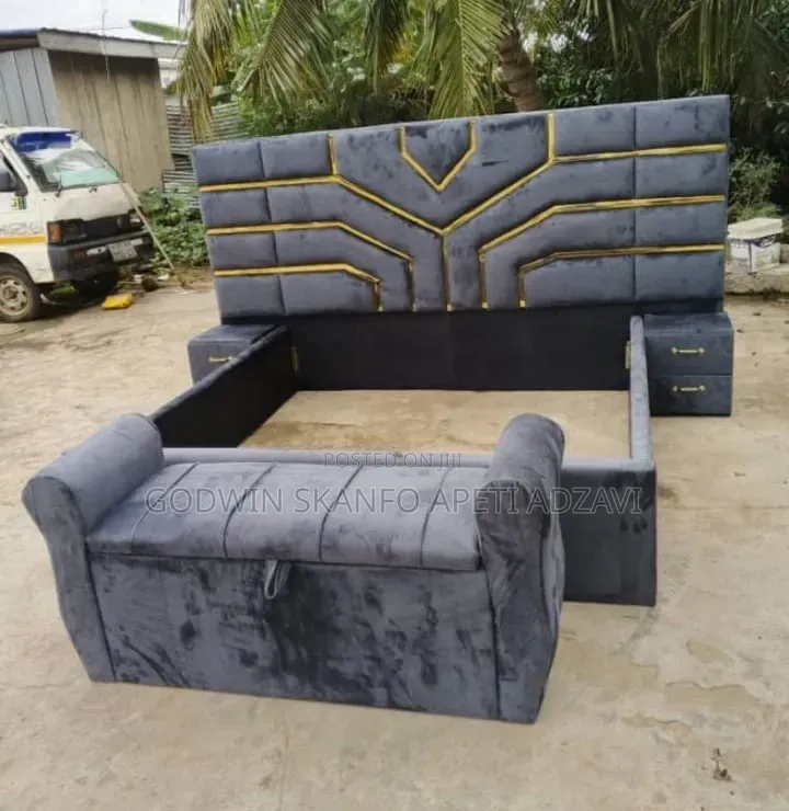 Double Bed Frame and Drawer or Ottoman