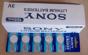 Sony CR2032 3V Lithium Battery 5pcs Car Key CMOS