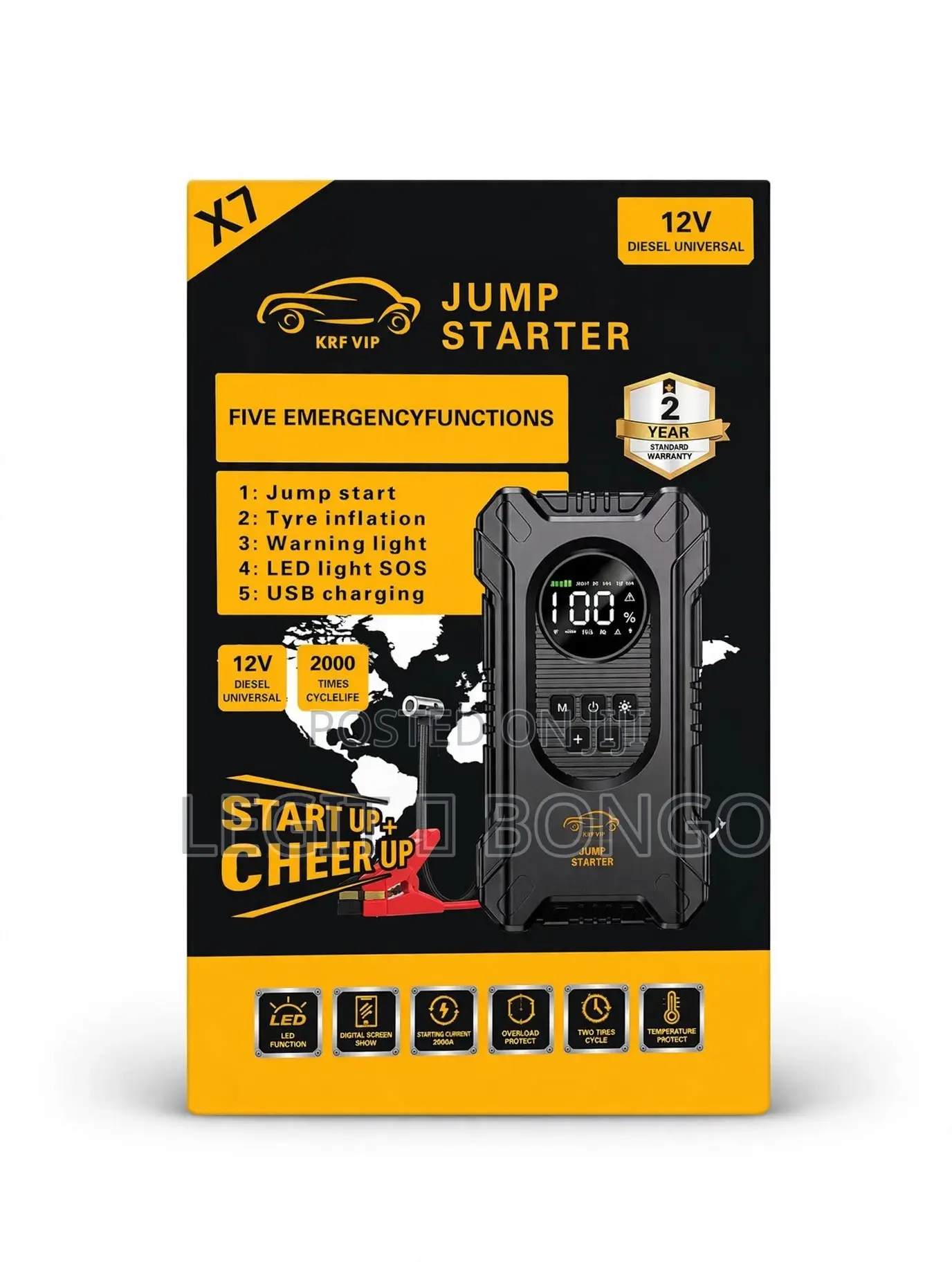 5-in-1 Car Emergency Jump Starter