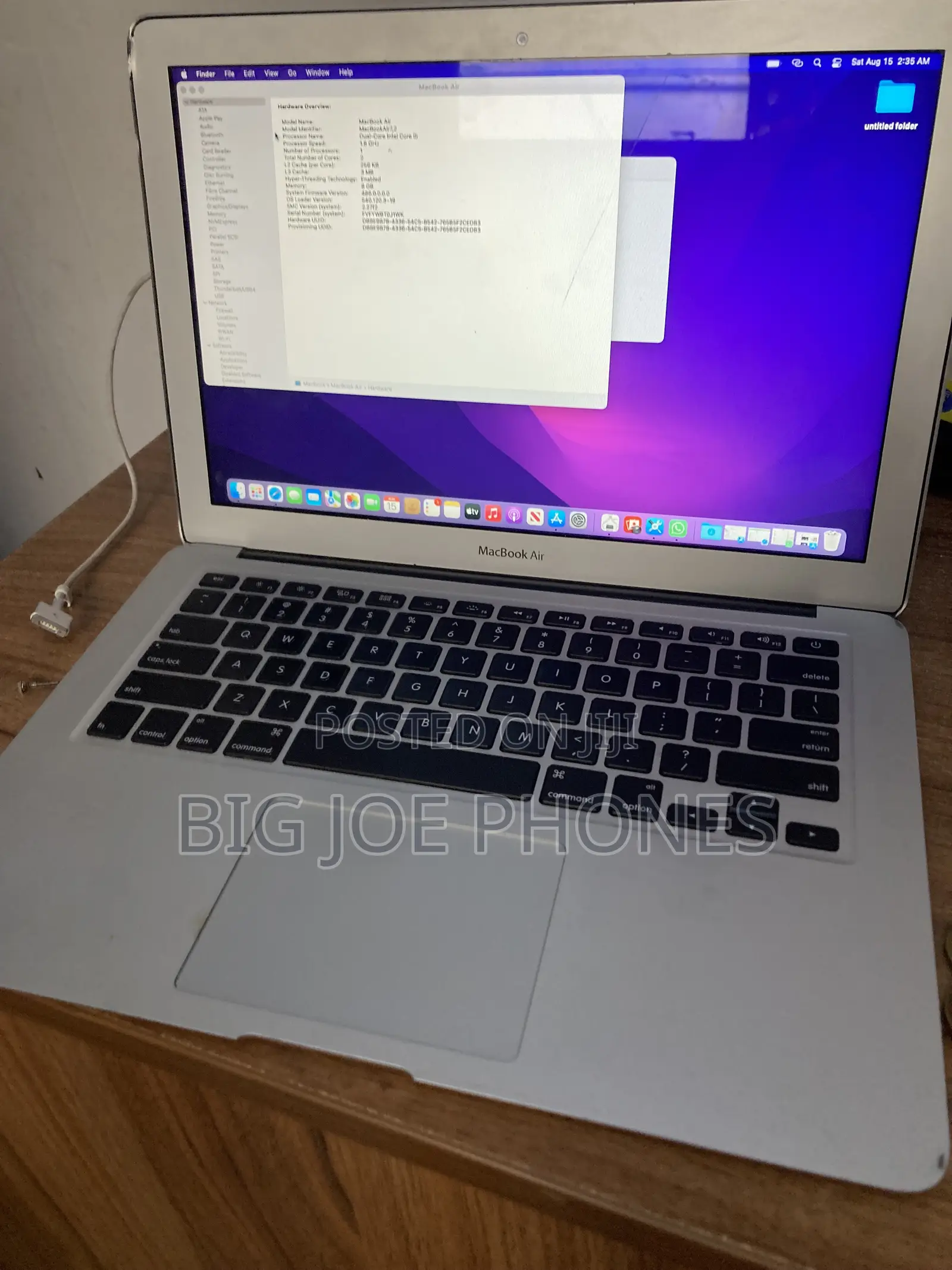 Laptop Apple MacBook Air 2015 8GB Intel Core i5 SSD 128GB