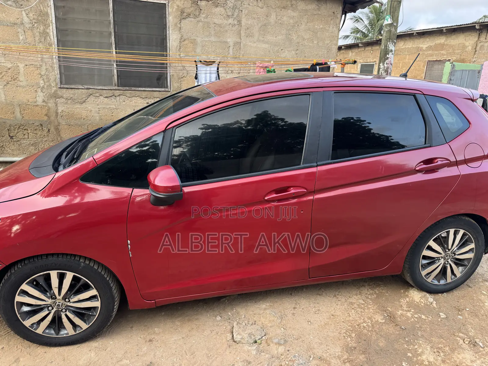 Honda Fit EX-L w/Navigation 4dr Hatchback (1.5L 4cyl CVT) 2015 Red