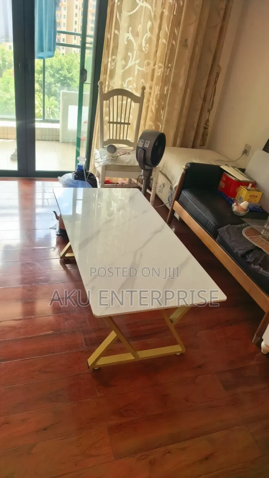 Modern Rock-Slab Coffee Table