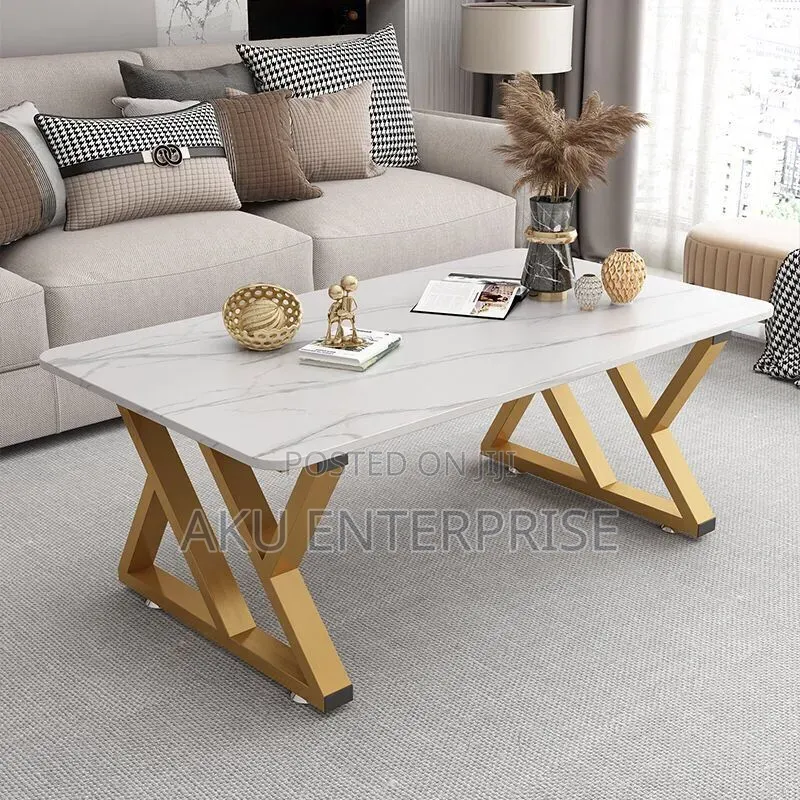 Modern Rock-Slab Coffee Table