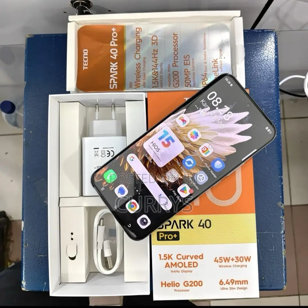 New Tecno Spark 40 Pro+ 256 GB White