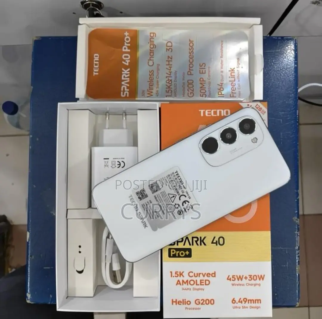 New Tecno Spark 40 Pro+ 256 GB White
