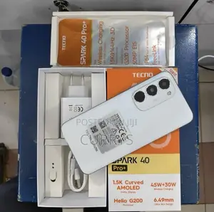 New Tecno Spark 40 Pro+ 256 GB White
