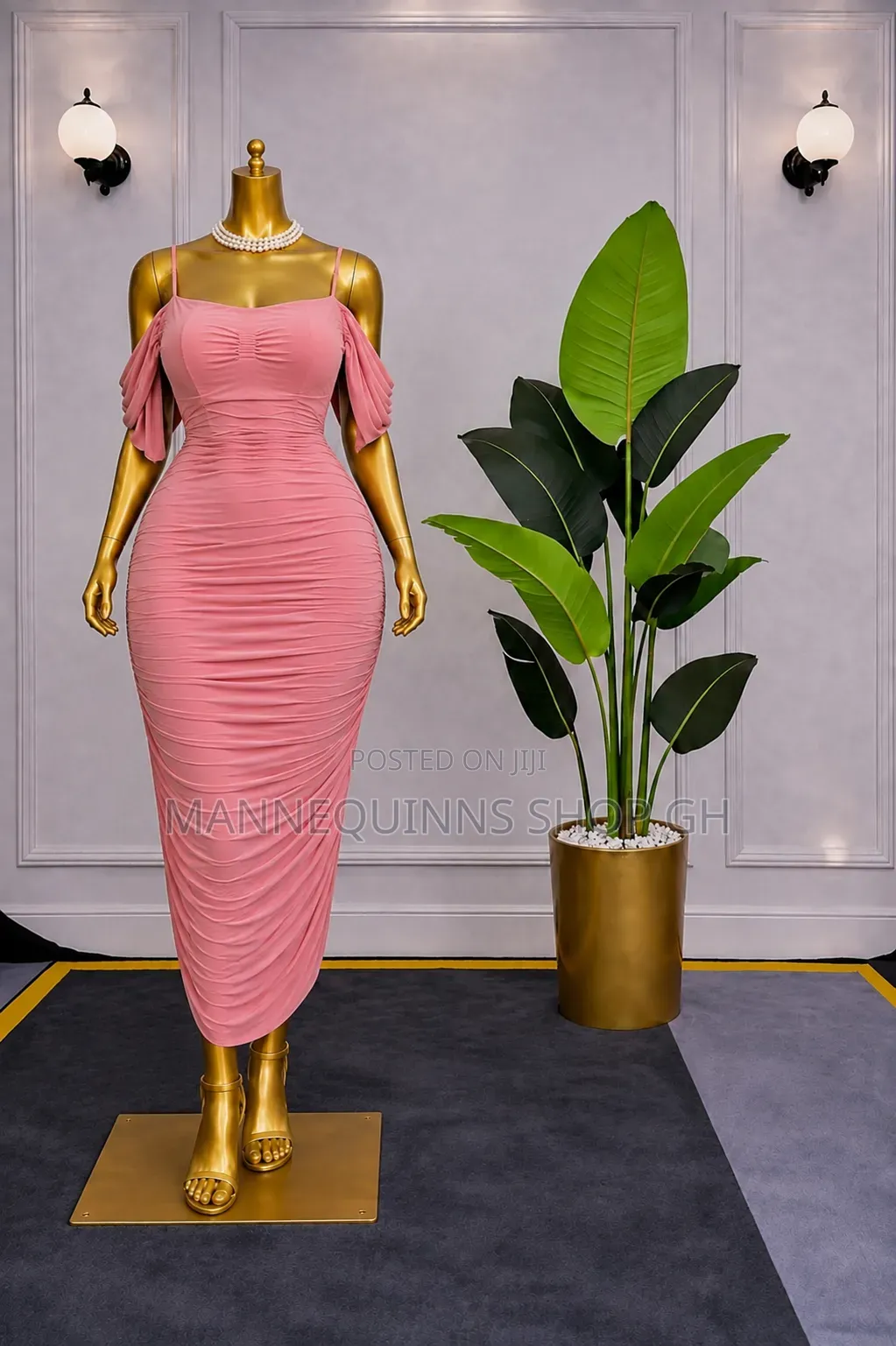 White Long Classy Dress Available