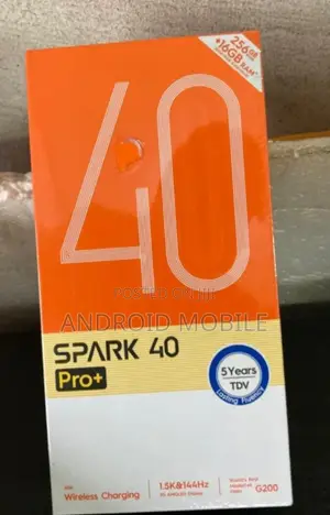 New Tecno Spark 40 Pro+ 256 GB Black