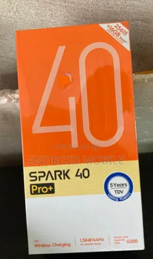 New Tecno Spark 40 Pro+ 256 GB Black